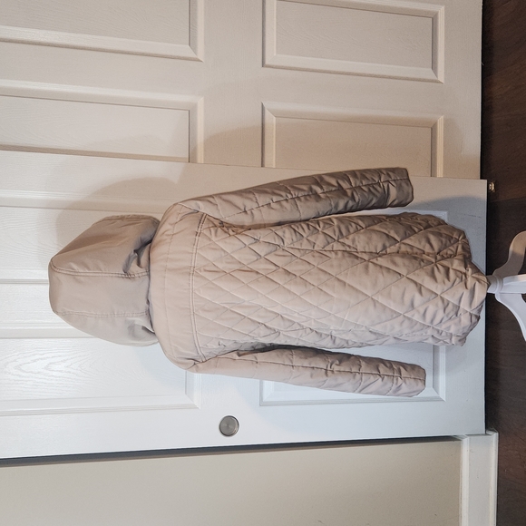 CROFT & BARROW WOMENS QUILTED JACKET SIZE L TAUPE COLOR - Picture 6 of 14